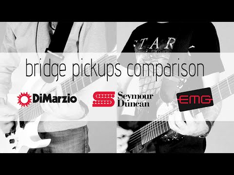 DiMarzio vs Seymour Duncan vs EMG: Bridge pickups comparison