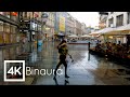 Walking In Heavy Thunderstorm In Vienna Umbrella Binaural 3D Rain Sounds ASMR 4K