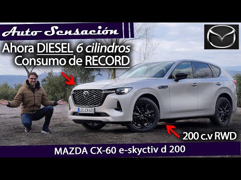 Prueba Mazda CX 60 e-skyactive d 2023.Olvidate del hibrido:motores de 6 cilindros de consumo record.