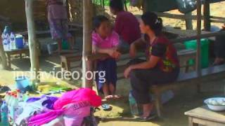 Weekly market at New Jalukie Village, Nagaland