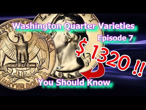 Washington Quarter Dollar Varieties You Should Know Ep. 7 - 1964, 1965, 1968