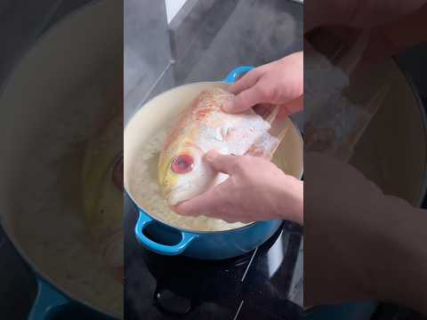 Jamaican Fish Tea 🇯🇲 #shorts