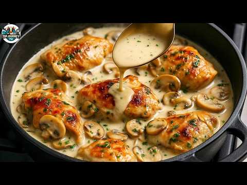 Chicken stir-fry with mushrooms - A step-by-step guide from ingredients to the finished dish 😋