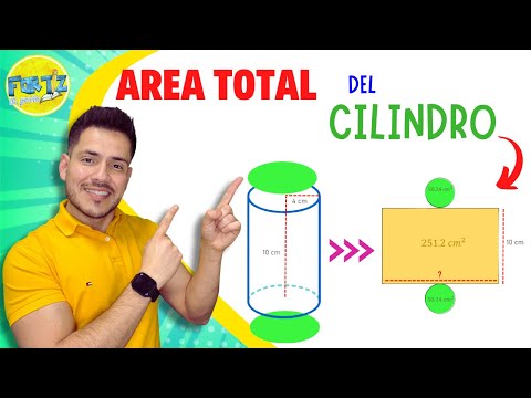 ¿Cómo calcular el area total de un cilindro?