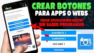 Como Crear Botones para Aplicaciones o Pagina Web GRATIS desde tu Celular