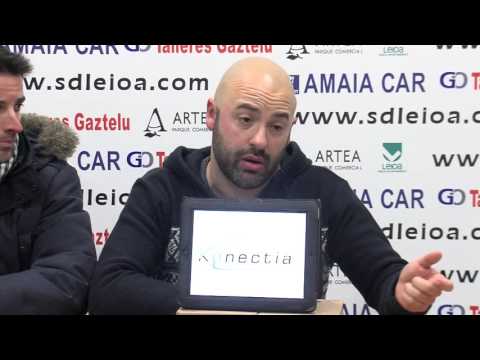 Rueda de prensa de DAVID MOVILLA tras SD Leioa 0  - Barakaldo CF 1