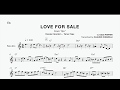 Love for sale - Dexter Gordon Solo trascribed in Eb