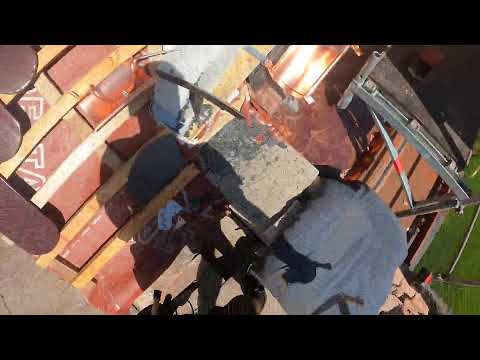 Kupfer Dachrinne an Hechtgaube anbringen- Teil 20 - Biberschwanzdach Ibbenbüren