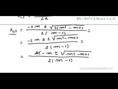 Clasa a 9-a - Inecuatia de gradul doi cu parametru