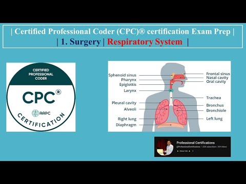 | Certified Professional Coder (CPC)® certification Exam Prep | 1. Surgery | Respiratory System |