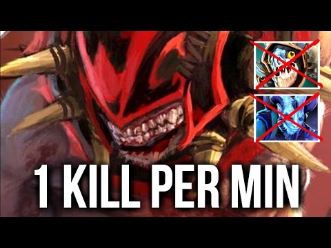 1 Kill Per Min Bloodseeker vs Slark Riki by MidOne Epic Fun MMR Gameplay 7.03 Dota 2