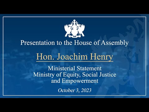 Hon. Joachim Henry Ministerial Statement