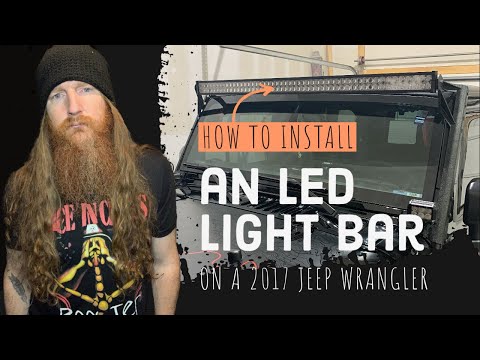 How to install a DWVO LED Light Bar on a Jeep Wrangler - Step by step DIY installation instructions