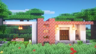 Minecraft: How to Build a Simple Modern House | Modern House Survival Tutorial