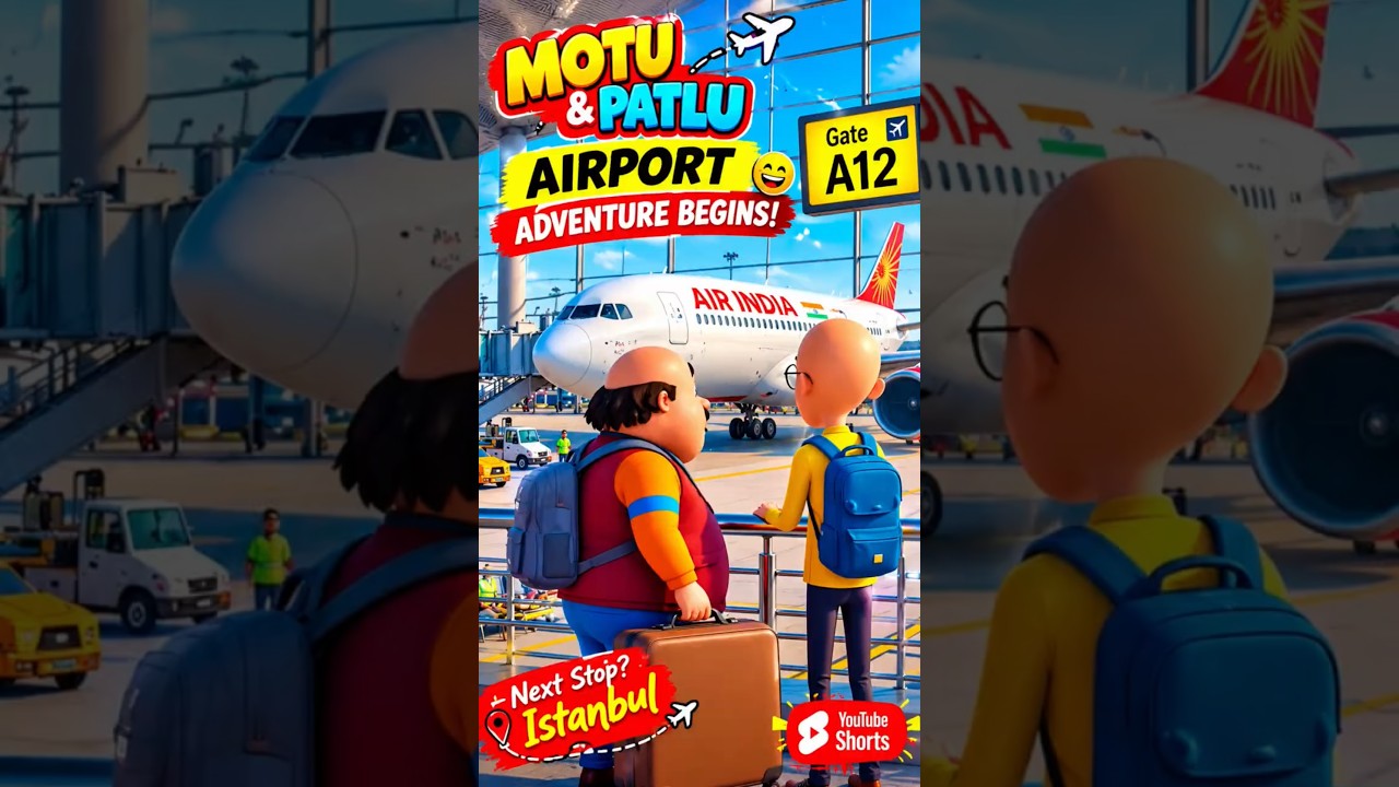 wait for end 🤩Motu & Patlu Head to Istanbul! 🇹🇷😂#shorts #trending #explore#