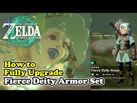 How to FULLY Upgrade Fierce Deity Armor Set Zelda Tears of the Kingdom (Max Level)
