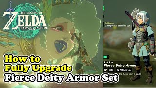How to FULLY Upgrade Fierce Deity Armor Set Zelda Tears of the Kingdom (Max Level)