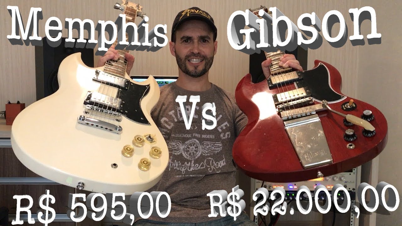 Memphis SG de R$ 595,00 vs Gibson SG de R$ 22.000,00 (Teste Cego)