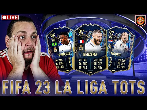 FUT CHAMPS REWARDS LA LIGA TOTS 🔴 LIVE FIFA 23 FUT CHAMPS TOTS Team Of The Season FUT Ep 100