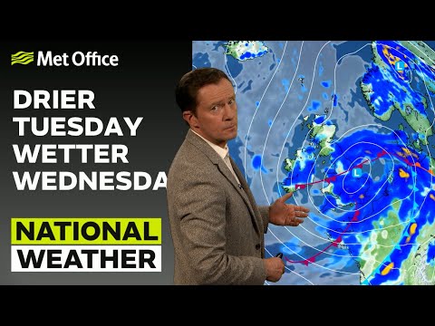 31/07/23 – Drier on Tuesday – Evening Weather Forecast UK – Met Office Weather
