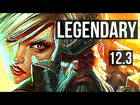 RIVEN vs GANGPLANK (TOP) | 13/0/5, Legendary, 1.8M mastery, 300+ games | EUW Diamond | 12.3