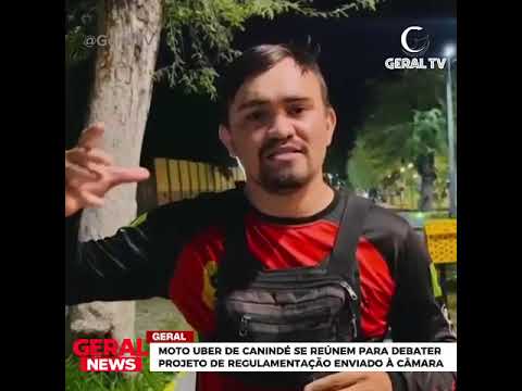 Moto Uber de Canindé se reuniu para discutir o projeto de regulamentação da atividade no município.