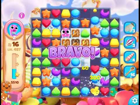 Cookie Jam Blast Level 487 - NO BOOSTERS 🍪 | SKILLGAMING ✔️