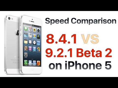 iPhone 5 iOS 8.4.1 vs iOS 9.2.1 Beta 2 / Public Beta 2 Build 13D14