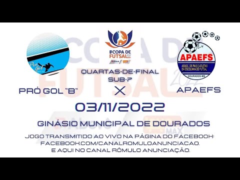 #110 2a Copa Abevê/Leve Max de Futsal - Quartas-de-Final - 13º Dia/ PRÓ GOL "B" X APAEFS