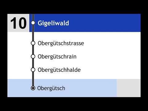 vbl Ansagen • 10 • Luzern Bahnhof – Pilatusplatz – Gigeliwald – Obergütsch