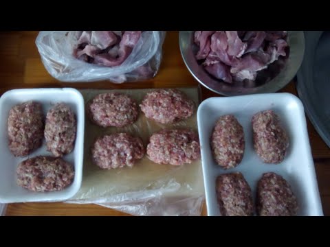 Заготовка мясных полуфабрикатов / Заготовки ленивой хозяйки