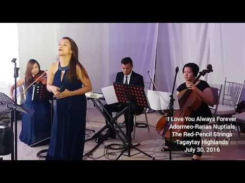 I Love You Always Forever - Donna Lewis - cover by The Red-Pencil Strings