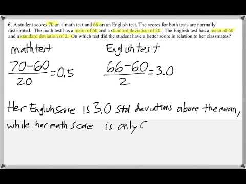 Math 209 : 6.1 #6 (Statistics Tutorial : The Standard Normal Distribution, Z-Scores)