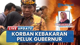 Isak Tangis Korban Kebakaran Mansalong Mengiringi Kunjungan Gubernur Kaltara ke Lokasi Bencana