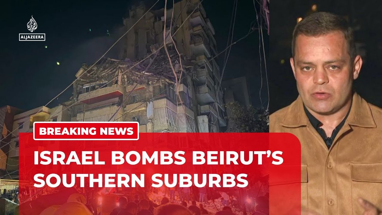 Israel bombs Beirut’s southern suburb as it targets Hezbollah commander