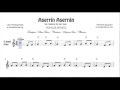 Aserrin Aserran Sheet Music For Trumpet Clarinet Tenor Sax And Soprano Sax