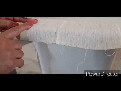 CORTANDO o TECIDO de LINHO para revestir a caixa de MDF + Passando TERMOLINA