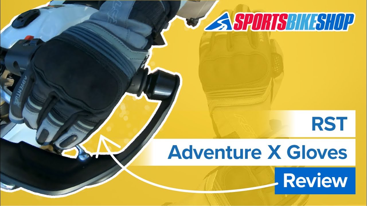RST Adventure-X CE Textile Gloves - Black / Black Video