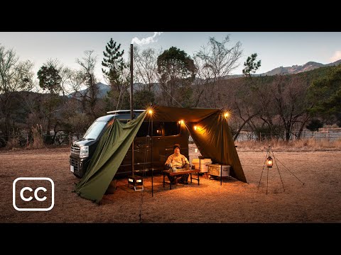Winter Solo Camp in Japan | DIY Stove Setup #43