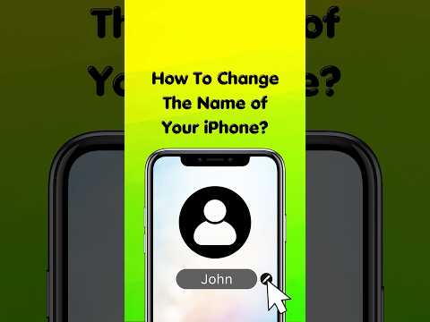 How To Change The Name of Your Phone? #iphonetutorial