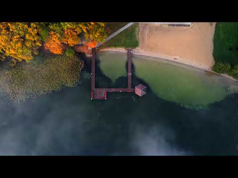 Jezioro Morzycko we mgle