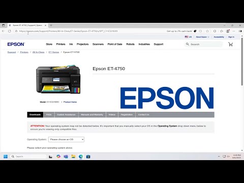 How To Install and Setup Epson EcoTank ET-4750 Printer [Guide]