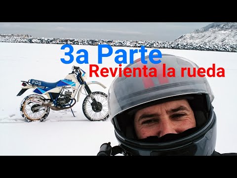 DERBI FDS NIEVE 3ª parte | Casi me caigo al Mar en las salinas y Revienta la rueda…..