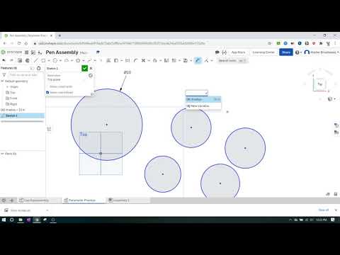 IED 2.2.6 - Top Down Vs Bottom Up - Part 2 - Using Variables in OnShape (Parametric Modeling)