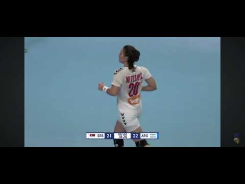 Vladana Mitrović - golovi na IHF Svetskom juniorskom prvenstvu, Skoplje 2024. Srbija : Argentina.