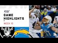 Raiders vs. Chargers Week 16 Highlights | NFL 2019