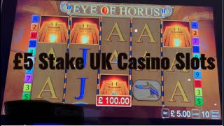 UK Casino Slots from Leeds - £1,000 Vs Eye of Horus at £5 Stake . Very Bonus Happy! Profit or loss? Video Video