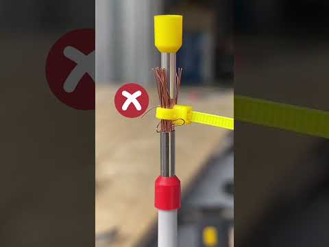 Extend a wire ferrule like a pro! Quick DIY tip for clean connections. #short #electric