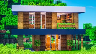 Minecraft: How to Build a Small Modern House (Tutorial)