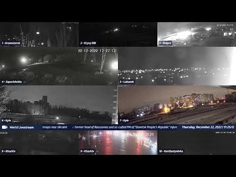 Live views from Ukraine 12/22/2022 A - Kramatorsk, Kharkiv, Kyiv, Zaporizhzhia and other cities